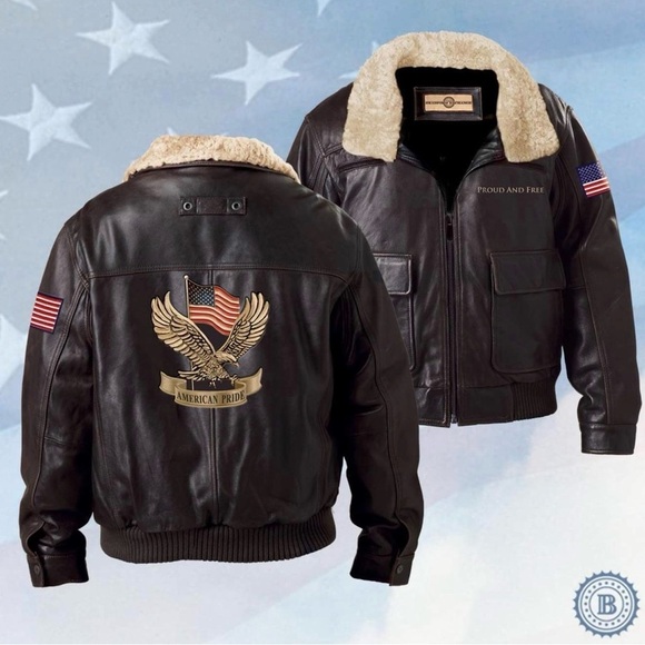 The Bradford Exchange Other - The Bradford Exchange Black Bomber Jacket with Shearling Collar